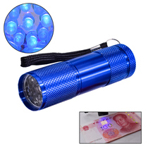 New version of Small Banknote Lamp Portable Handheld Banknote Detector Mini-Banknote Detector Purple Light Flashlight 395 Light Experience New Banknote