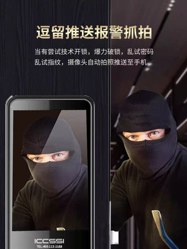德国艾栖ICCSSI指纹锁Fx防水款木门入户密码锁北京本地电子智能 - 图0