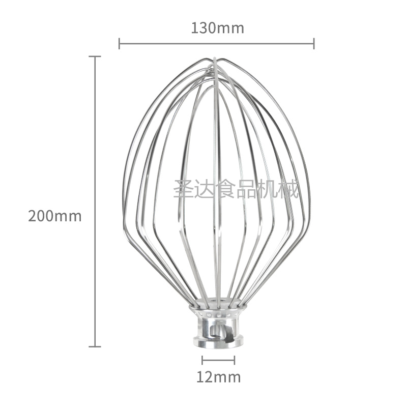 汇佳7L商用鲜奶搅拌机打蛋机厨师机配件不锈钢打蛋球搅拌器网新品 - 图0