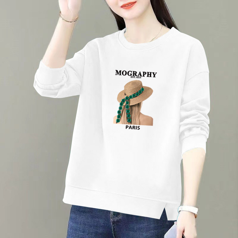 100%纯棉长袖T恤女春秋新款韩版百搭宽松显瘦设计感下摆开叉上衣,淘宝优惠券,粉丝福利购,淘宝优惠卷