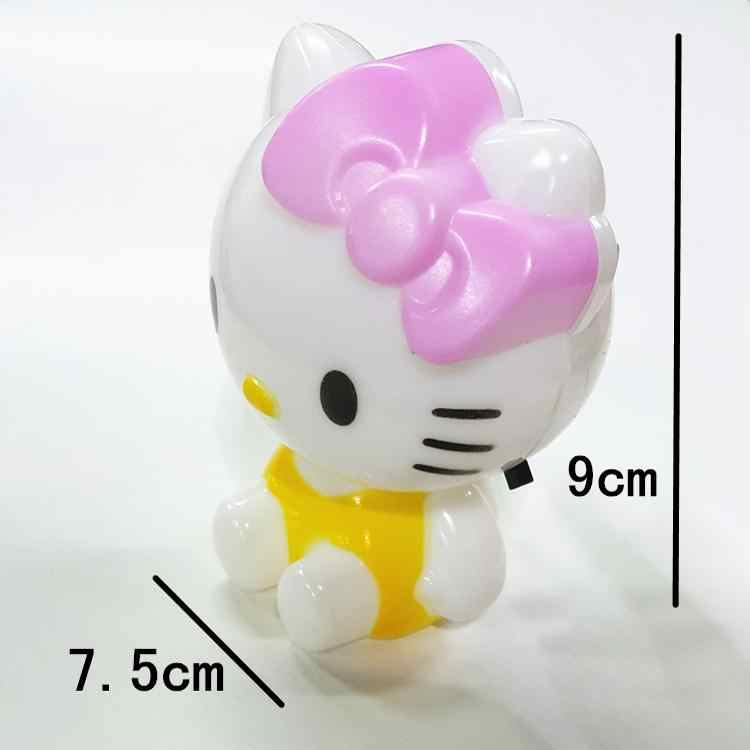 小夜灯创意带开关卡通凯蒂插电婴儿喂奶夜间起夜床头卧室睡眠灯 - 图1