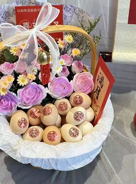 鲜花贺卡材料包月子花篮