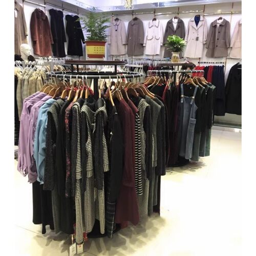 店服装圆形旋转展示架简约衣挂架中岛货架男女裤架童装店陈列架子 - 图2
