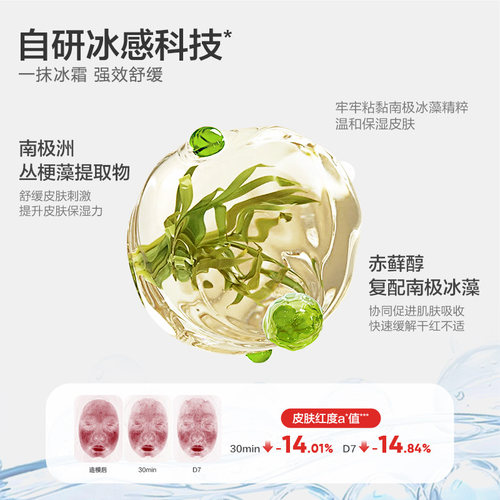 红色小象婴童冰雪霜儿童宝宝面霜夏季清爽补水舒缓身体乳 - 图0