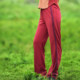 ປັກກິ່ງປ່າໄມ້ກາງແຈ້ງ Original Casual 450G Cotton Straight Loose Slim Retro Literary Wide Leg Pants Women's