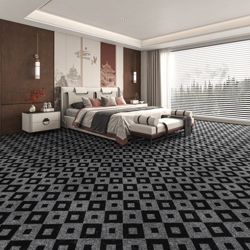 Commercial carpet office gray bedroom room full carpet living room household stain-resistant large area full roll thickened