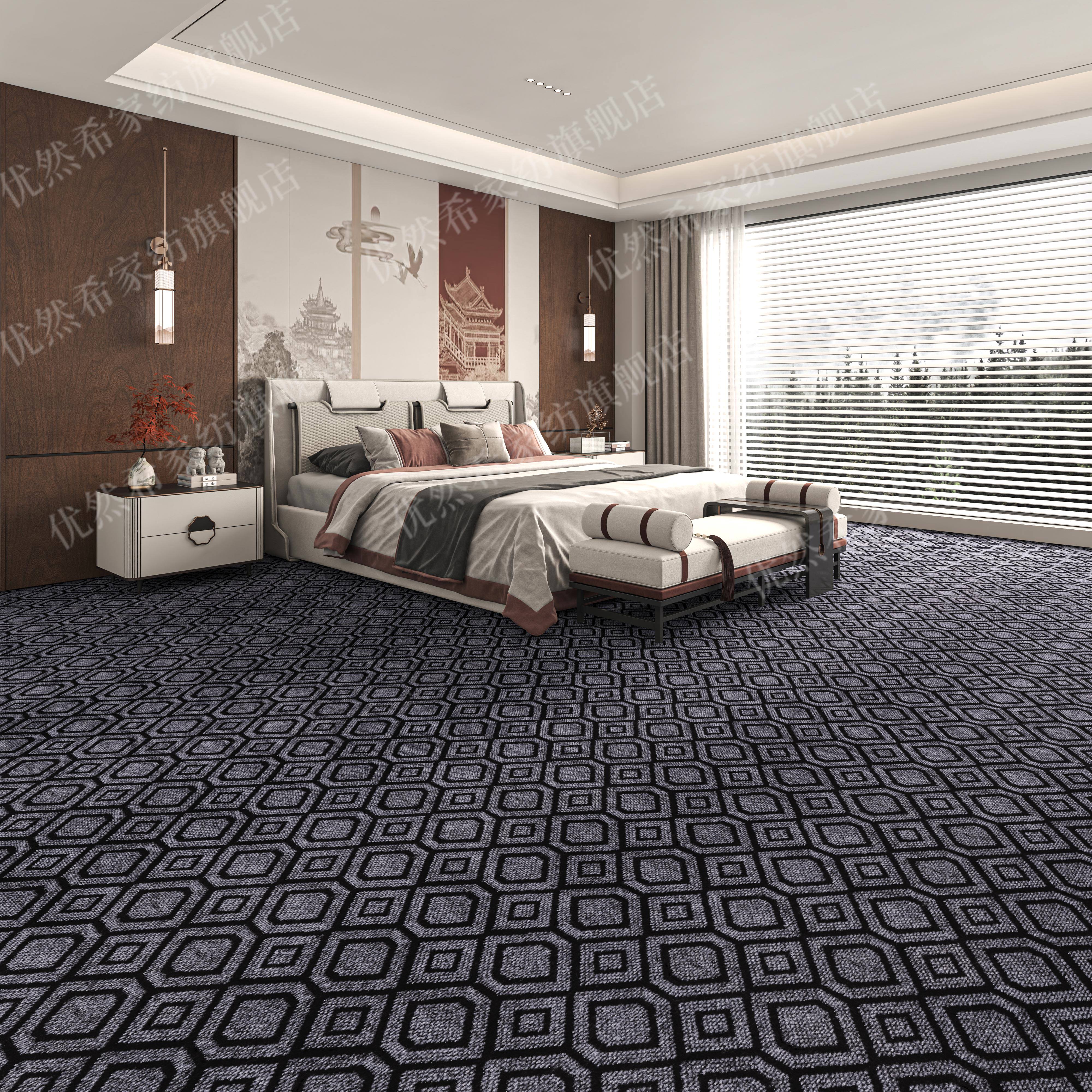 Commercial carpet office gray bedroom room full carpet living room household stain-resistant large area full roll thickened