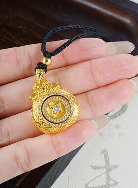 新中式越南沙金项链古法仿金点钻