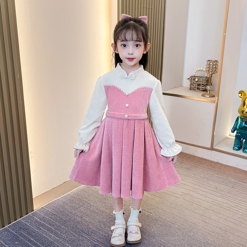 女童连衣裙秋冬季2025新款秋装洋气小女孩裙子儿童女宝宝公主裙子,淘宝优惠券,粉丝福利购,淘宝优惠卷