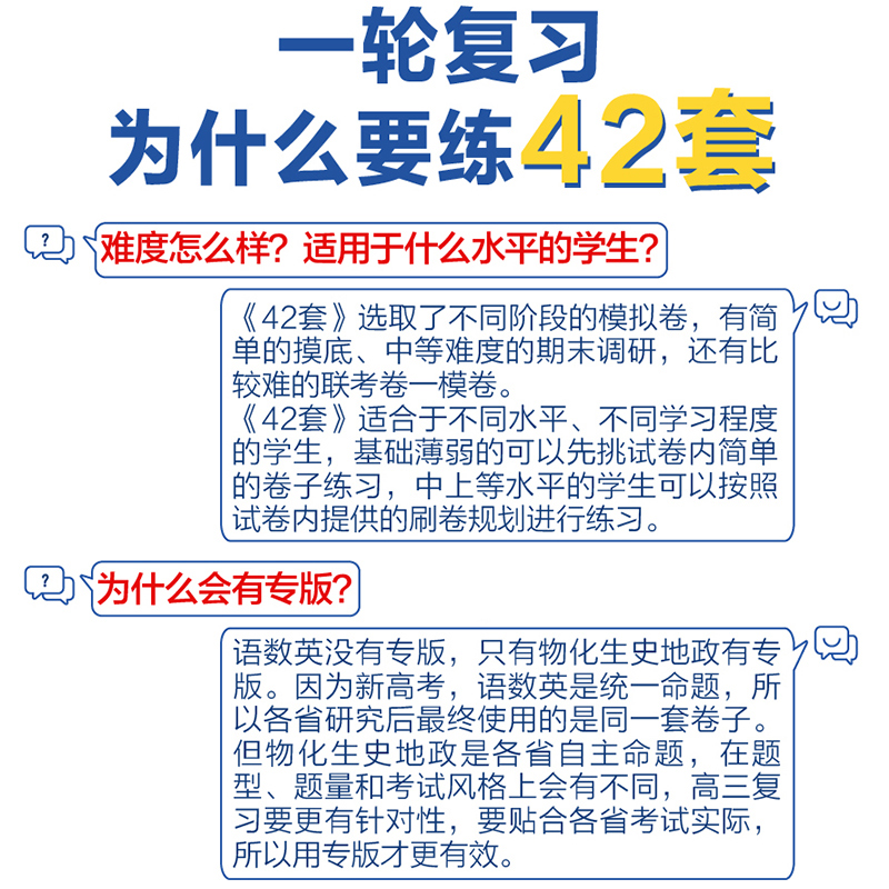 2024版 高考必刷卷42套模拟卷汇编语文数学英语新高考物理化学生物政治历史地理湖北专用高考模拟试题汇编高中高三复习冲刺押题卷 - 图1