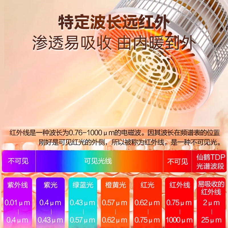 Crane small desktop magic lamp physiotherapy treatment device red light