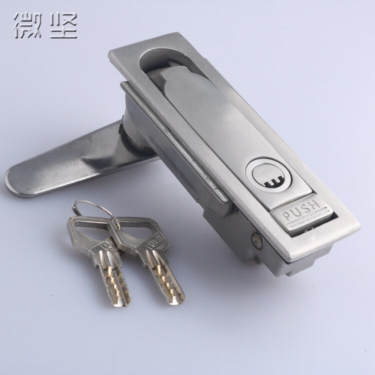 MS712-1-2A-3配电箱不锈钢平面锁机箱柜锁MS713-1电器控制箱挂锁_虎窝淘