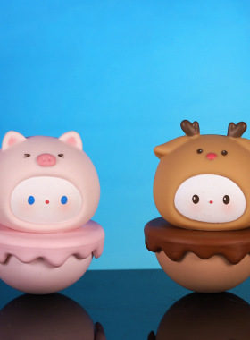 搪胶可爱风新款创意萌宠装饰摆件