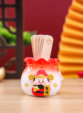 创意元宝求签筒笔筒桌面装饰摆件