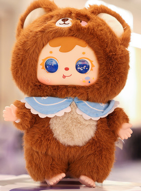 驰猫祝福同款三小毛满装饰摆件