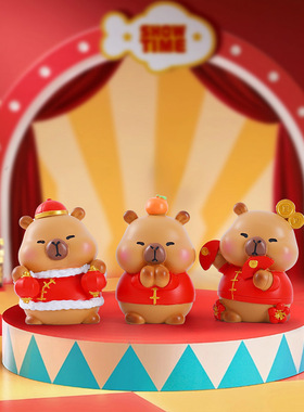 驰猫合成树脂可爱风装饰摆件