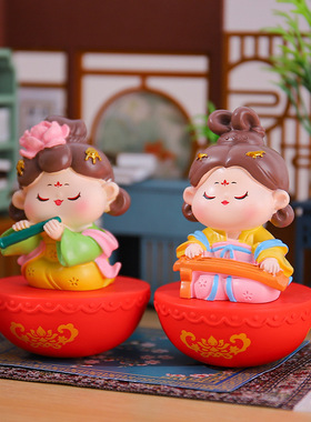 驰猫祝福新款国风梦回装饰摆件