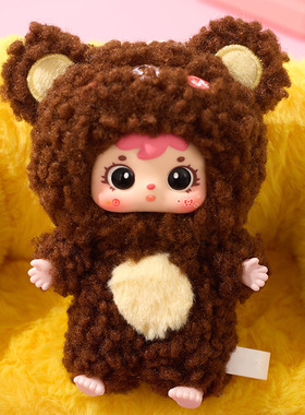 祝福创意可爱三小毛奶装饰摆件