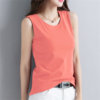 Loose cotton sleeveless vest cotton wide shoulder straps