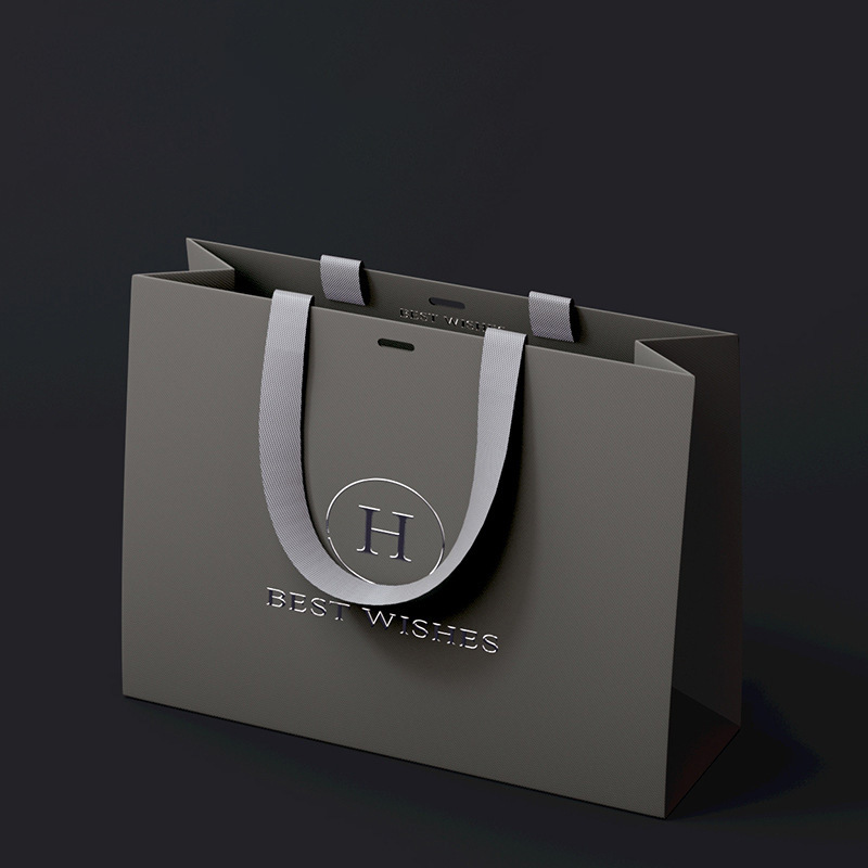 纸袋定制手提袋购物袋价格品牌标志豪华纸购物服装包装礼品袋 - 图1