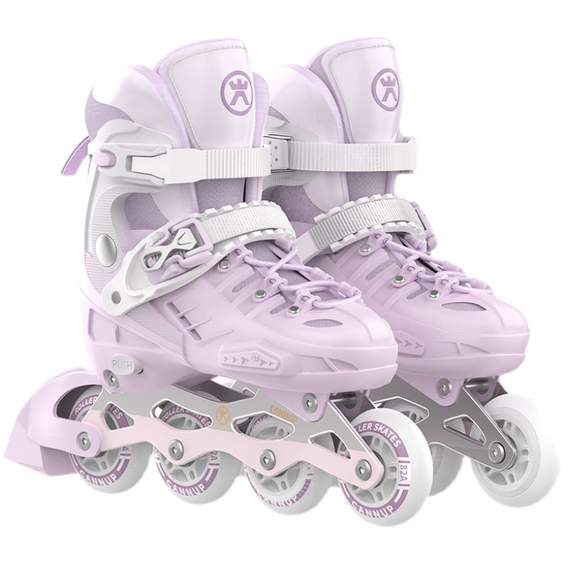 斯威儿童溜冰鞋女童男童直排可调节滑冰旱冰初学者宝宝专业轮滑鞋多图4