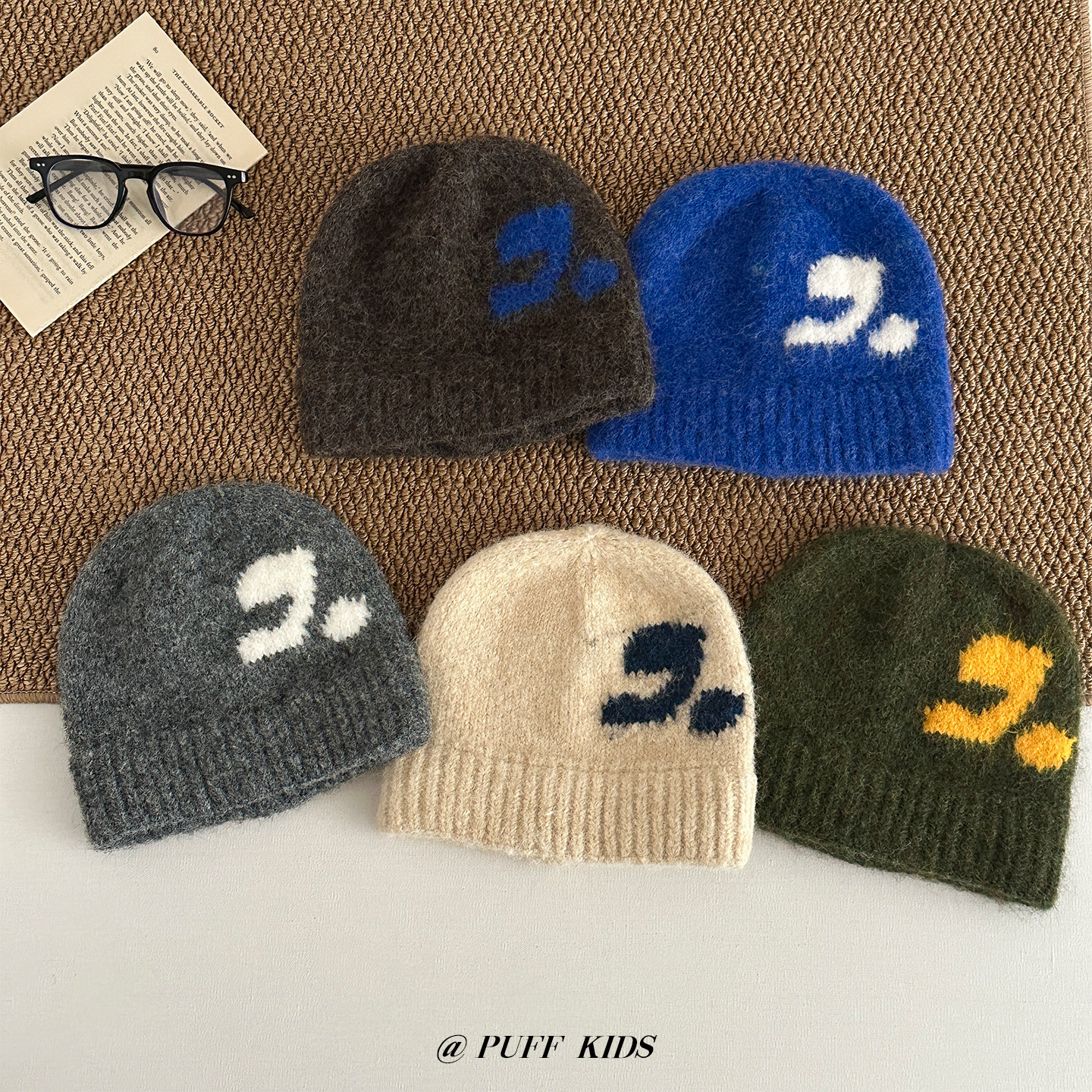 儿童帽子韩系ins风针织帽秋冬季男女宝宝简约保暖护耳毛线套头帽,淘宝优惠券,粉丝福利购,淘宝优惠卷