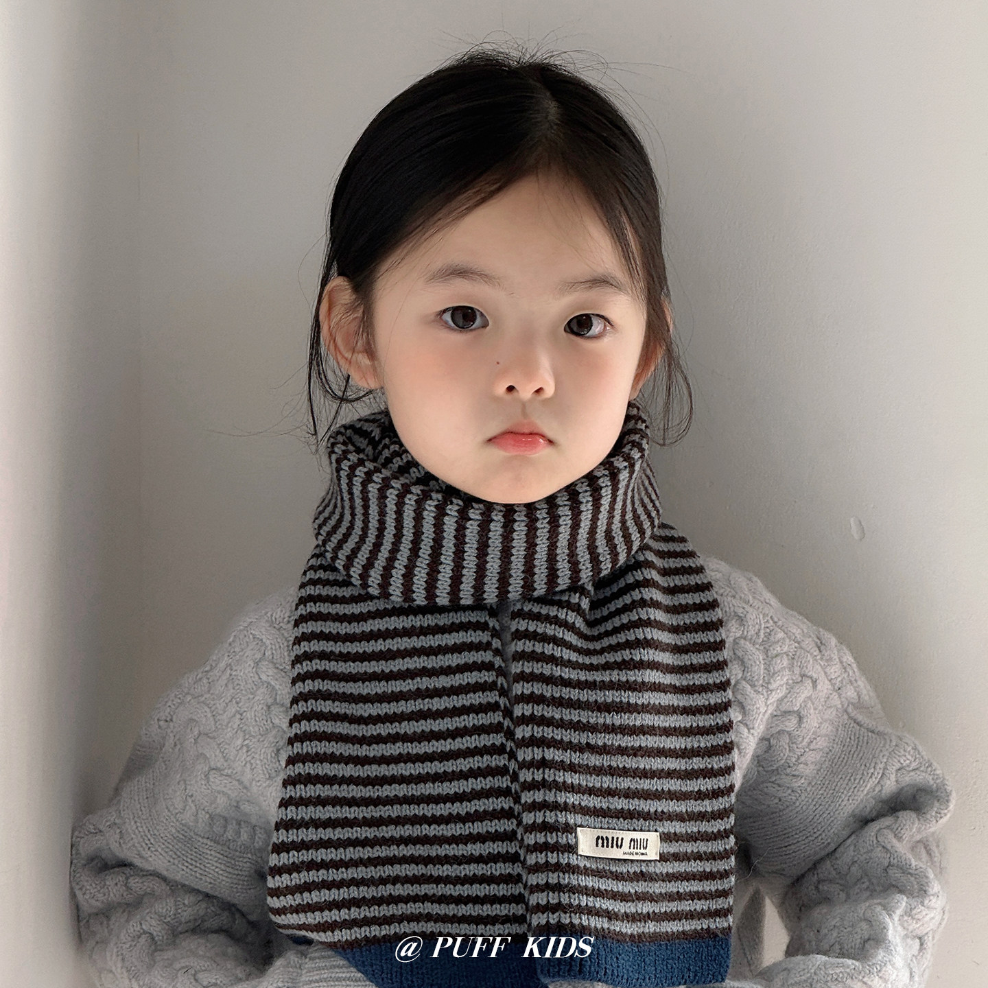 儿童围巾秋冬季韩系条纹百搭小围脖男女童学院风保暖防寒加厚脖套,淘宝优惠券,粉丝福利购,淘宝优惠卷