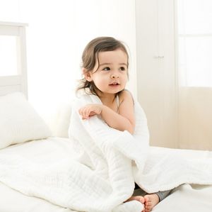 阳光菊 婴儿水洗纱布纯棉浴巾 超柔软宝宝纱布浴巾睡巾不含荧光剂