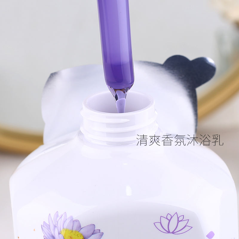 琴叶珀斯丽保湿香氛沐浴乳桃花香幽莲清爽芙蓉柔润国产沐浴露