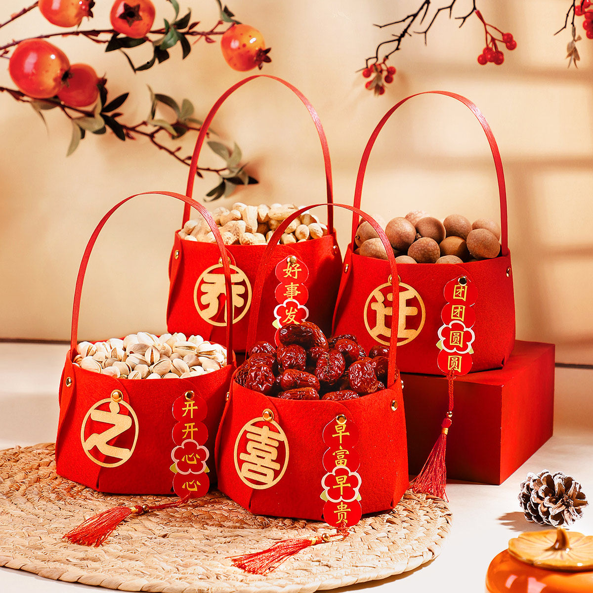 新居装饰用品喜庆新家搬家手提摆件进宅大吉入宅仪式乔迁之喜布置,淘宝优惠券,粉丝福利购,淘宝优惠卷