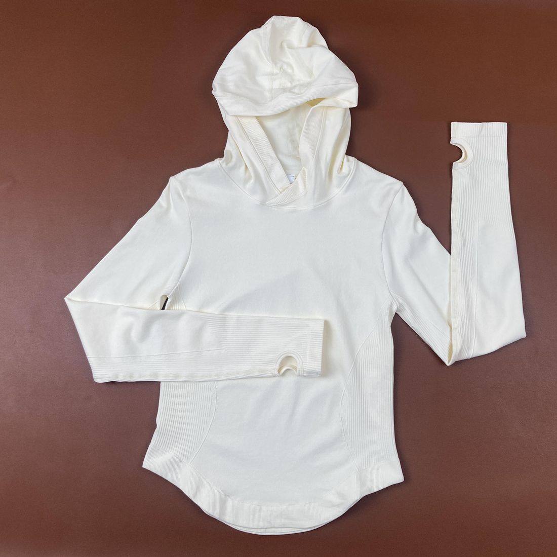 lu同款秋冬瑜伽服外套长袖连帽休闲修身健身针织高弹力速干卫衣,淘宝优惠券,粉丝福利购,淘宝优惠卷