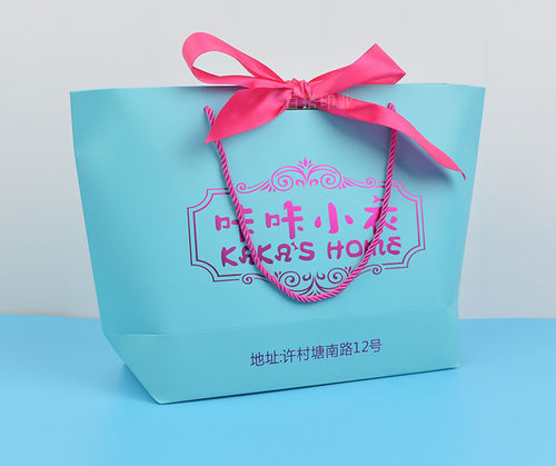 高档ins女服装店纸袋子印刷logo定制童装衣服礼品包装手提购物袋 - 图2