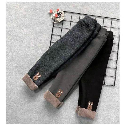 Pantalons pour enfants d'automne et d'hiver, leggings pour filles, velours et velours une pièce épaissi, chauds, à la mode et élégants, vêtements d'hiver pour bébé fille