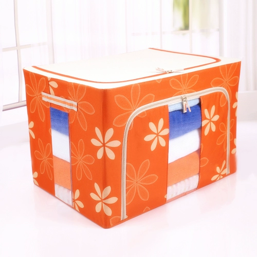 Большой укрепляющий ящик для хранения, стальная рама, коробка для хранения, одеяло, ткань оксфорд