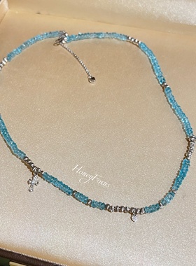 HONEY FOCUS碧波项链 气质手工百搭清凉轻奢项链