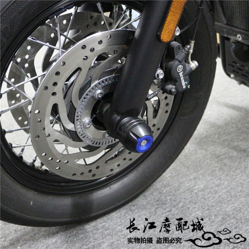 适用宝马G310GS G310R 17-26年改装前后轮防摔球铝合金防倒保护块 - 图0