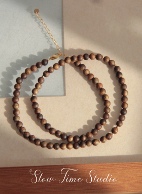 14k包金海南莺歌绿奇楠沉香项链