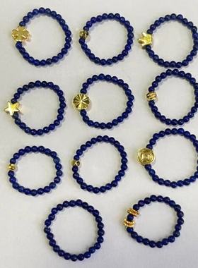 男女同款原石新中式小米珠戒指