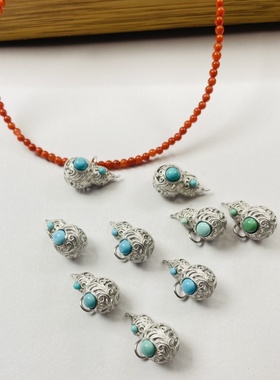 银葫芦南红极细锁骨链女吊坠配饰