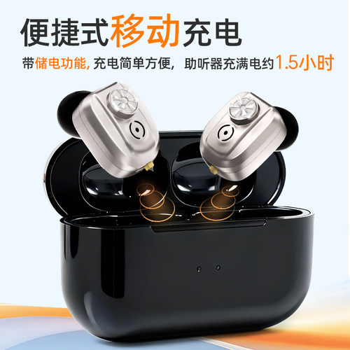 沐光助听器老人专用正品老年人重度耳聋耳背隐形年轻隐形新型耳机 - 图1