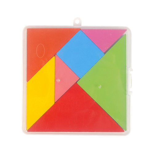 幼儿园七巧板教具儿童益智力开发男女孩早教宝宝动脑拼图拼板 - 图3