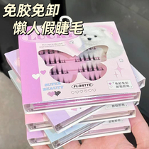 Sloth Love FFLORTTE FLOWER LOALIA FREE OF GLUE FREE REMOVAL FALSE EYELASH SELF-ADHESIVE SEGMENTAL EMULATION NATURAL NEW HANDS