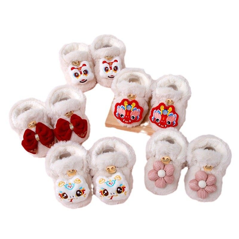 婴儿鞋子6到12个月保暖步前鞋小月龄宝宝鞋袜1岁2026喜庆加厚,淘宝优惠券,粉丝福利购,淘宝优惠卷