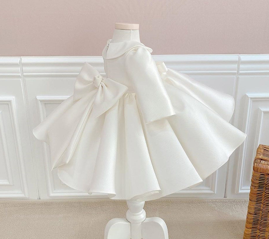 花童婚礼小女孩礼服冬季儿童礼服裙公主裙长袖蓬蓬裙婚纱高端洋气,淘宝优惠券,粉丝福利购,淘宝优惠卷