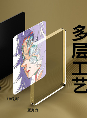鬼灭之刃嘴平伊之助磁吸冰箱贴野性风格磁贴柜体潮流装点趣味摆件