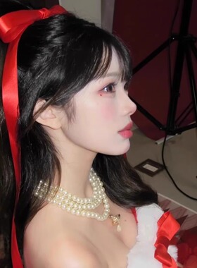 丝带编发甜美绑马尾飘带蕾丝