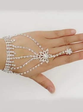婚纱手背链礼服镶钻手链手饰品韩版新娘热卖配饰臂环结婚