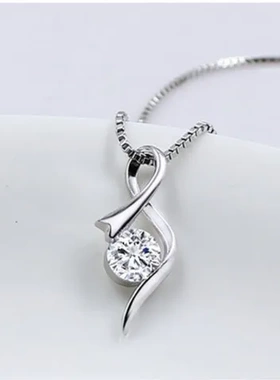 吊坠欧美项链水晶巧兰轩韩国版花样年华天然复古饰品银饰