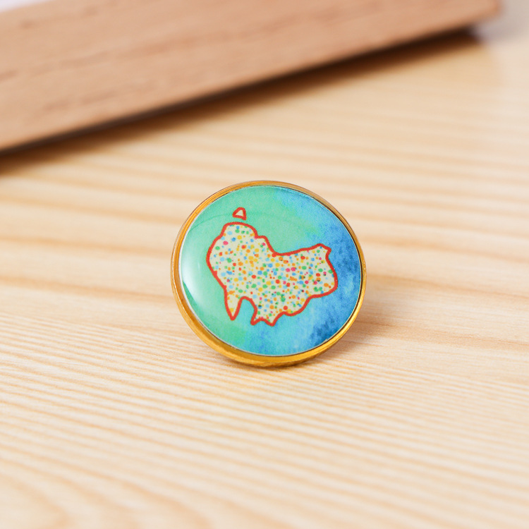 厂家专业定制金属徽章 学校企业活动纪念章珐琅烤漆礼品滴胶胸章 - 图0