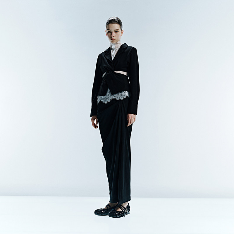 Pas de nom 渡鸦之羽 高定手工双色亮片方头平底真皮底芭蕾舞鞋女,淘宝优惠券,粉丝福利购,淘宝优惠卷